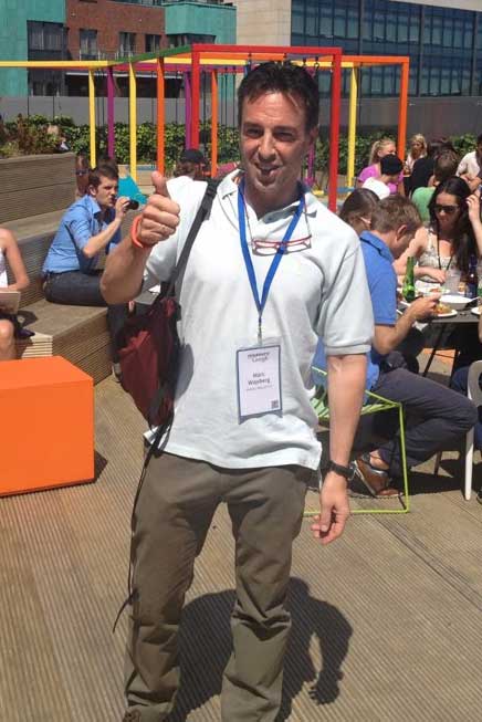 Marc Wajsberg op het Europees hoofdkantoor van Google in Dublin, 2013