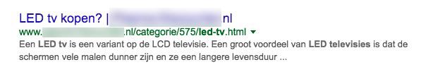 hoger in google titel description SEO